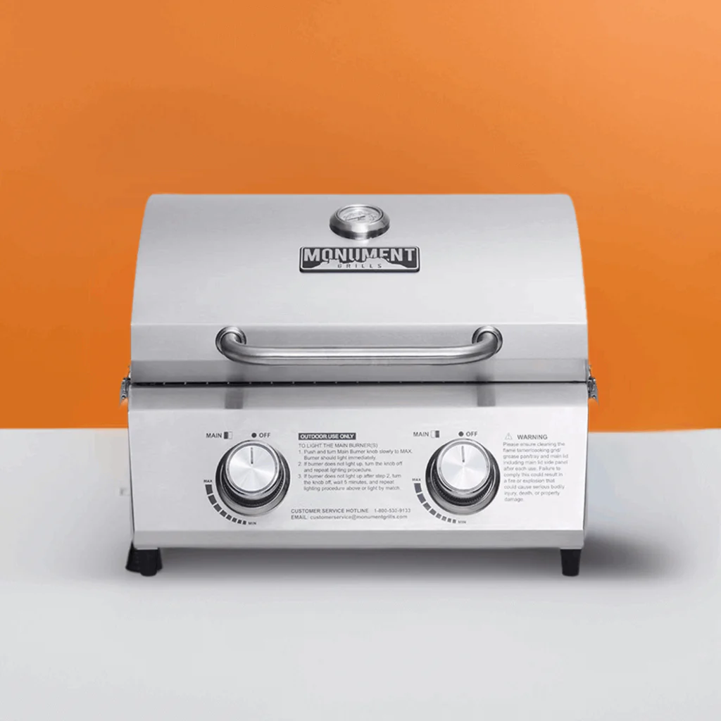 13742 | Stainless Tabletop Propane Gas Grill - Image 3