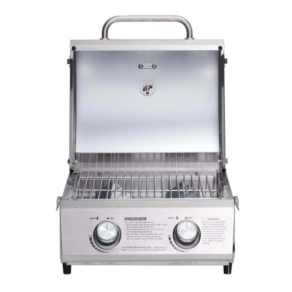 13742 | Stainless Tabletop Propane Gas Grill - Image 4