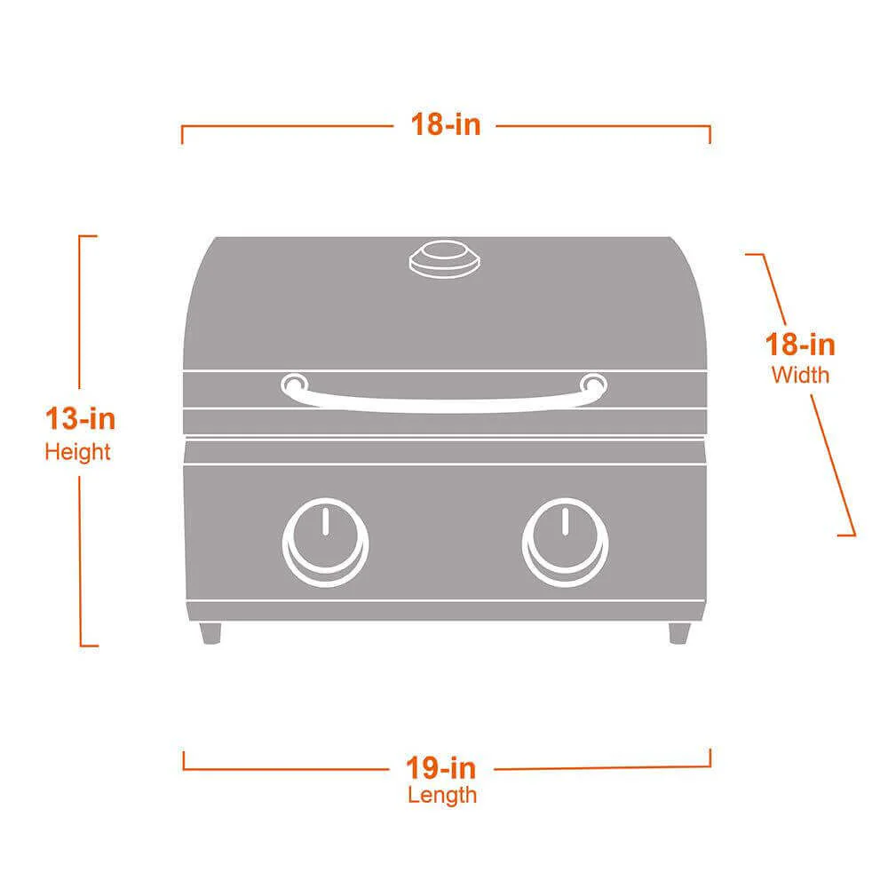 13742 | Stainless Tabletop Propane Gas Grill - Image 5