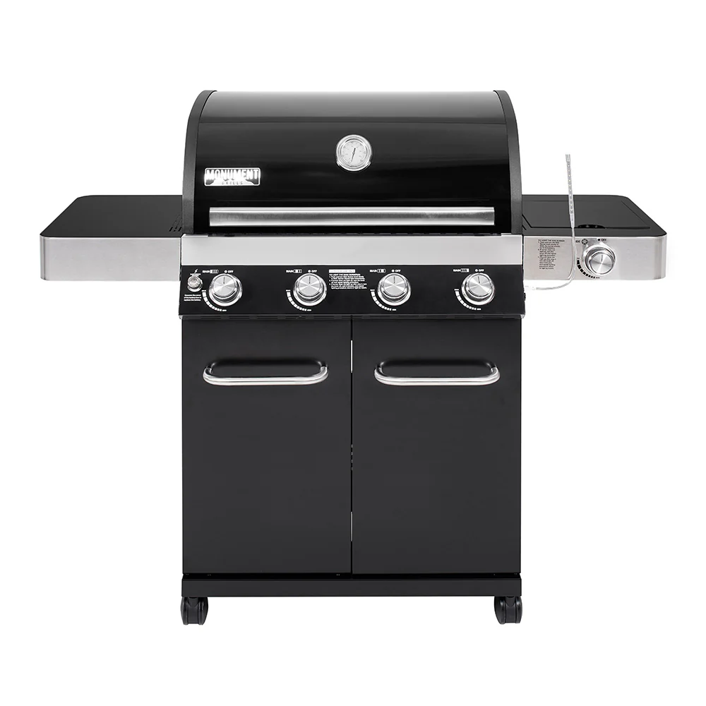 13892 | Black 4-Burner Propane Gas Grill - Image 12