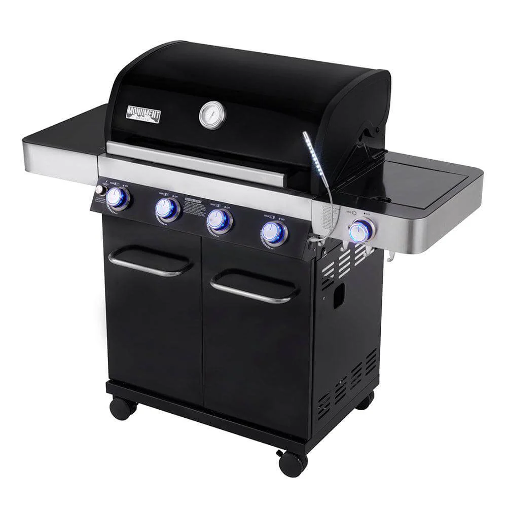 13892 | Black 4-Burner Propane Gas Grill - Image 8