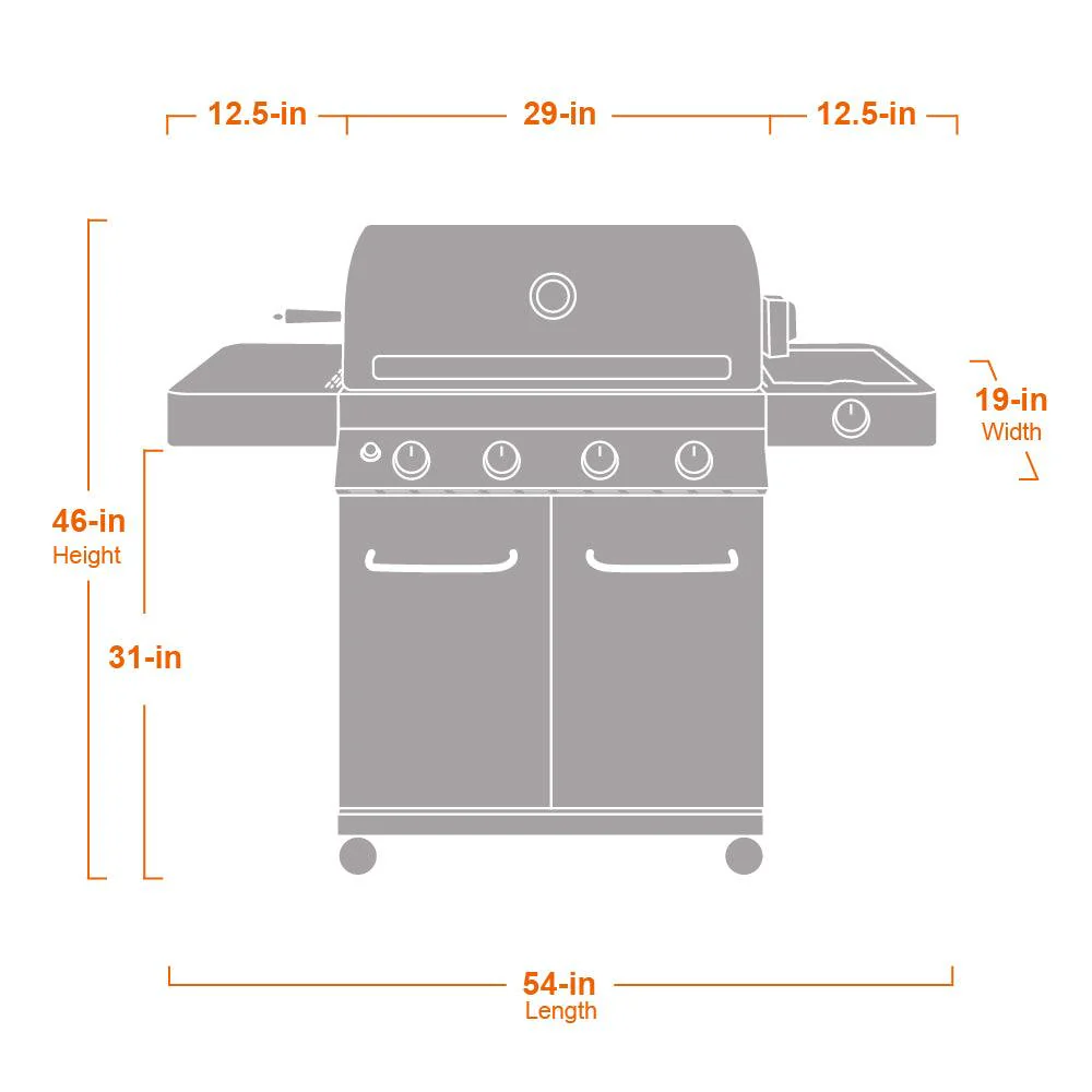 17842 | Stainless 4-Burner Propane Gas Grill - Image 14