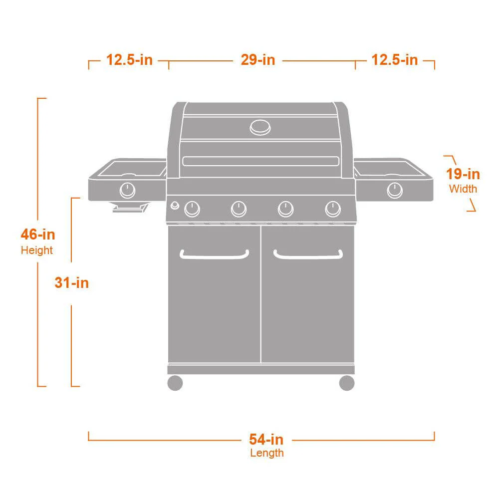 35633B | Matte Blue Infrared Propane Gas Grill - Image 12