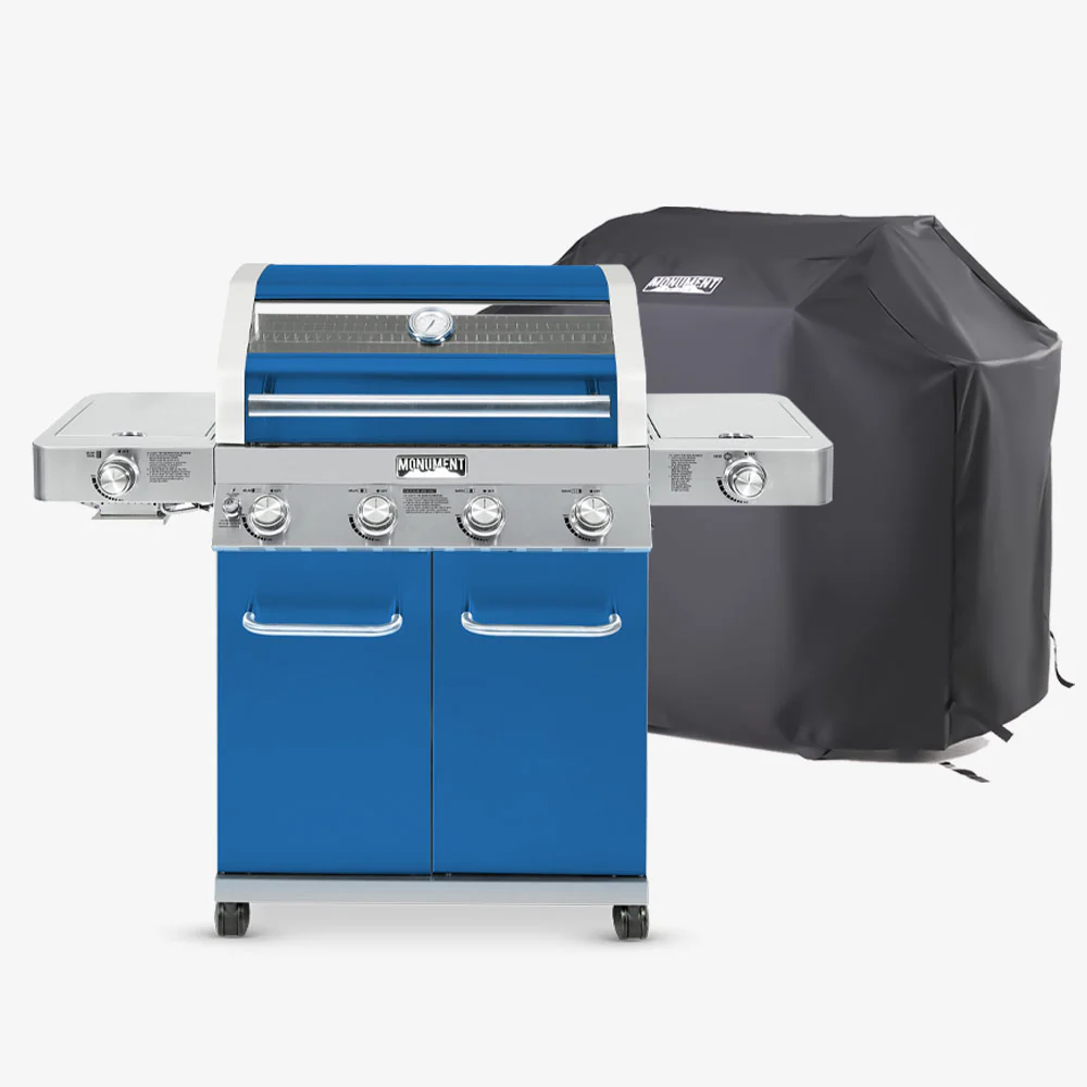 35633B | Matte Blue Infrared Propane Gas Grill - Image 14
