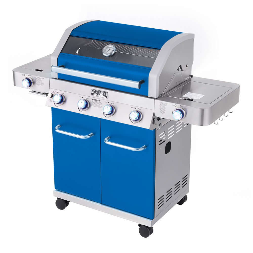 35633B | Matte Blue Infrared Propane Gas Grill - Image 7