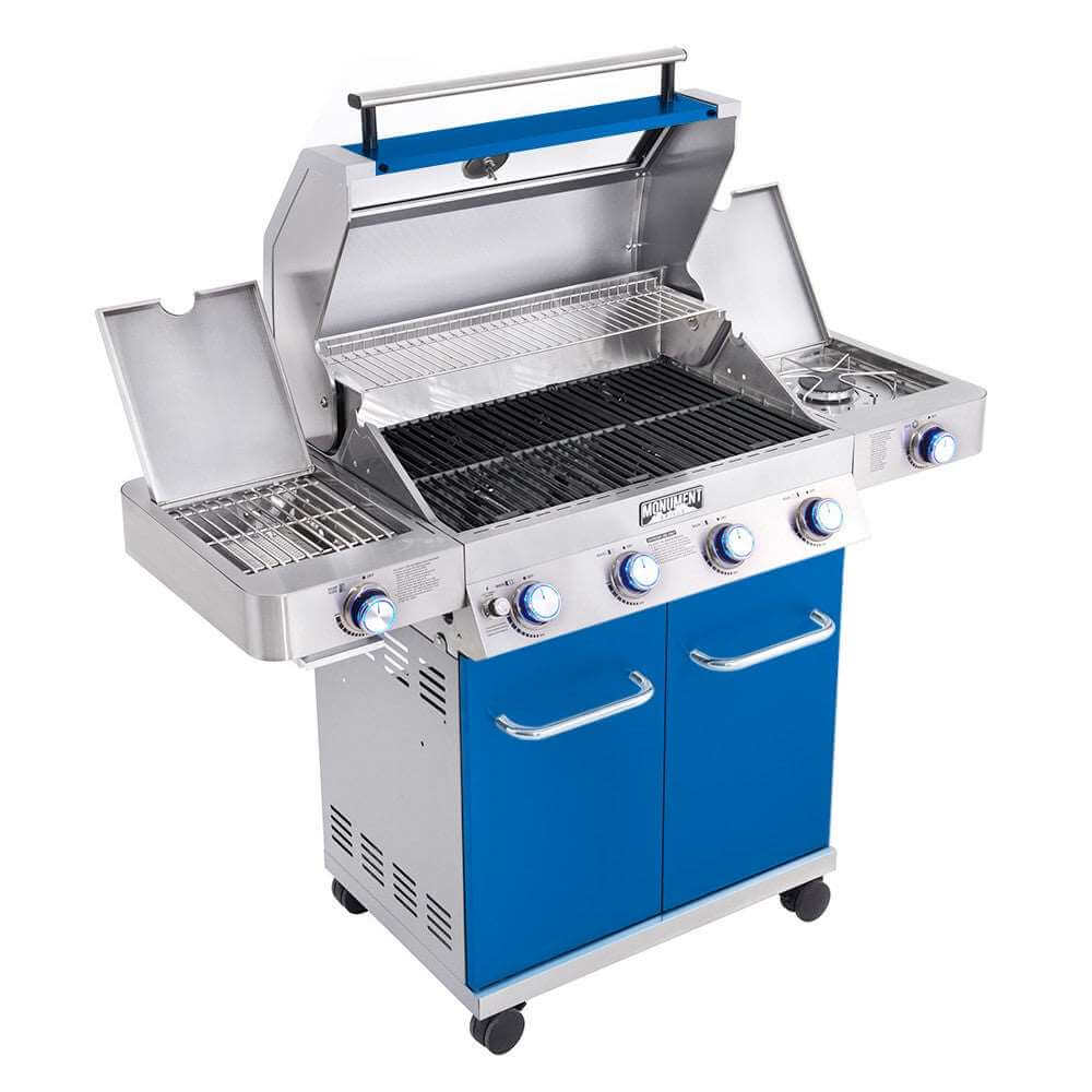 35633B | Matte Blue Infrared Propane Gas Grill - Image 8
