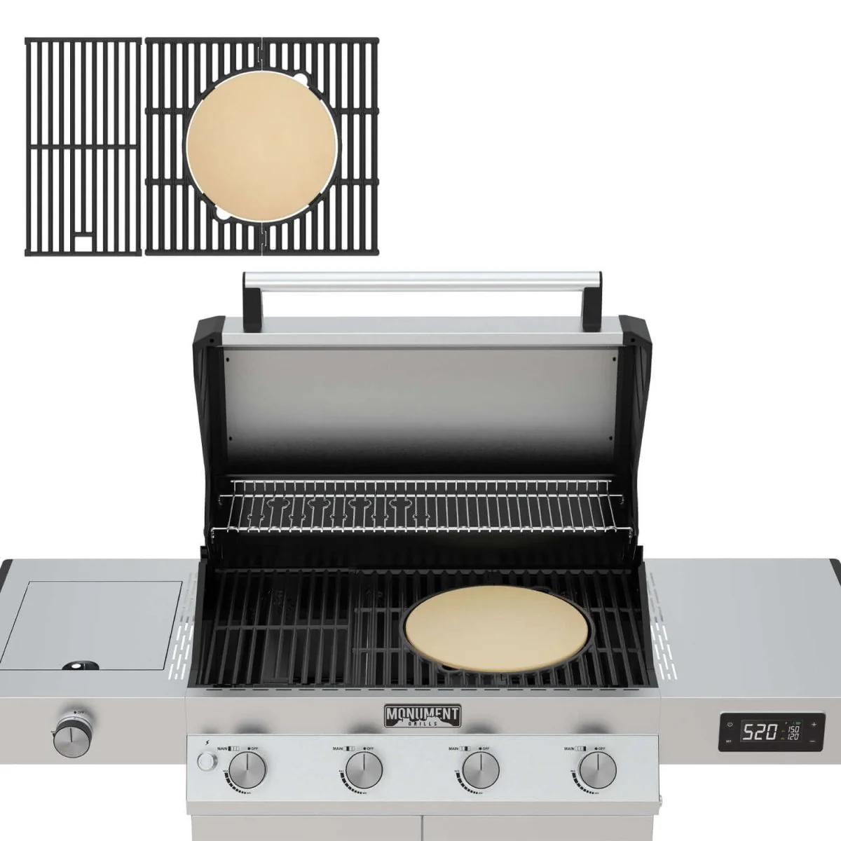 A104 Multifunction Cast Iron Grate - Image 5