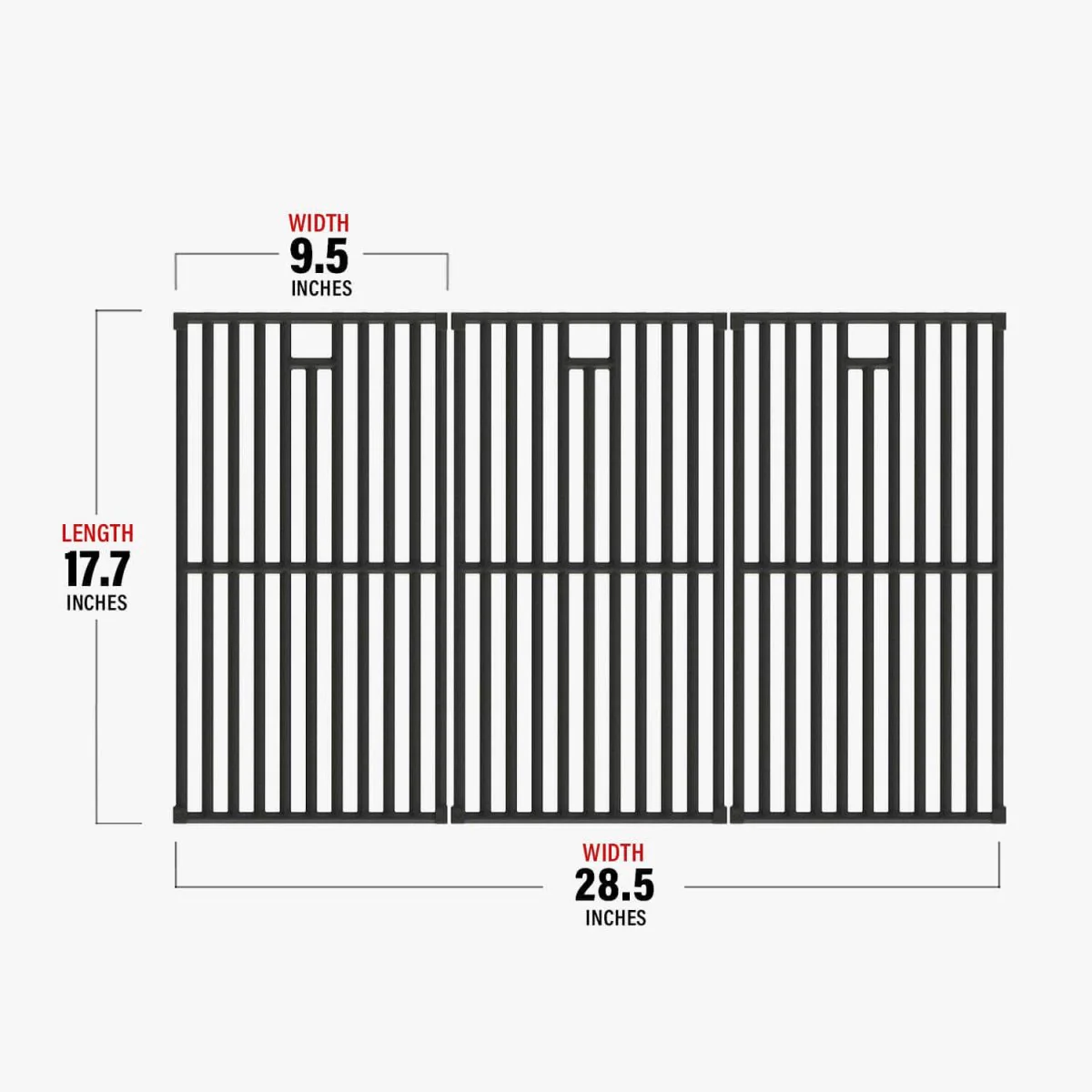 Cast iron grates for Monument Grills 4 burner - Image 3
