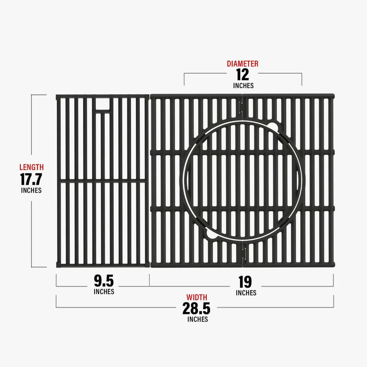 Cast iron grates for Monument Grills 4 burner - Image 9