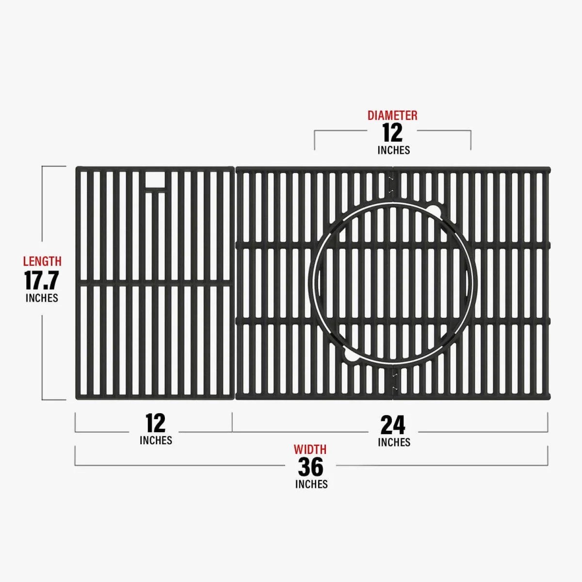 Cast iron grates for Monument Grills 6 burner - Image 9