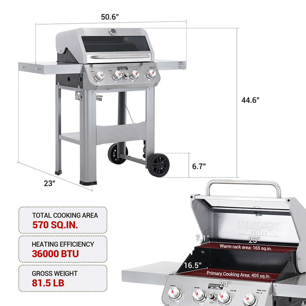 Mesa 400MF | Stainless Gas Grill - Image 3