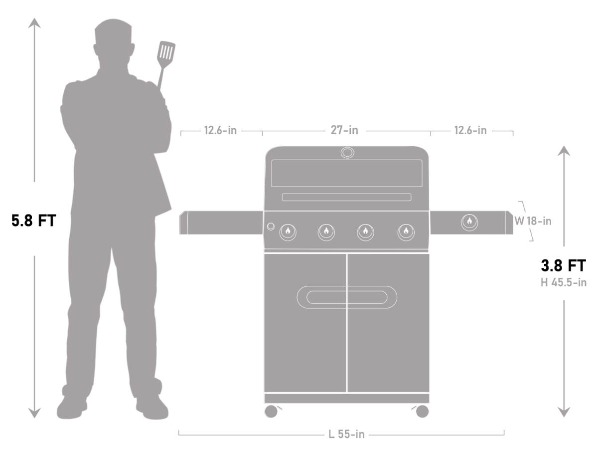 Mesa 425 | Black Propane Gas Grill - Image 13