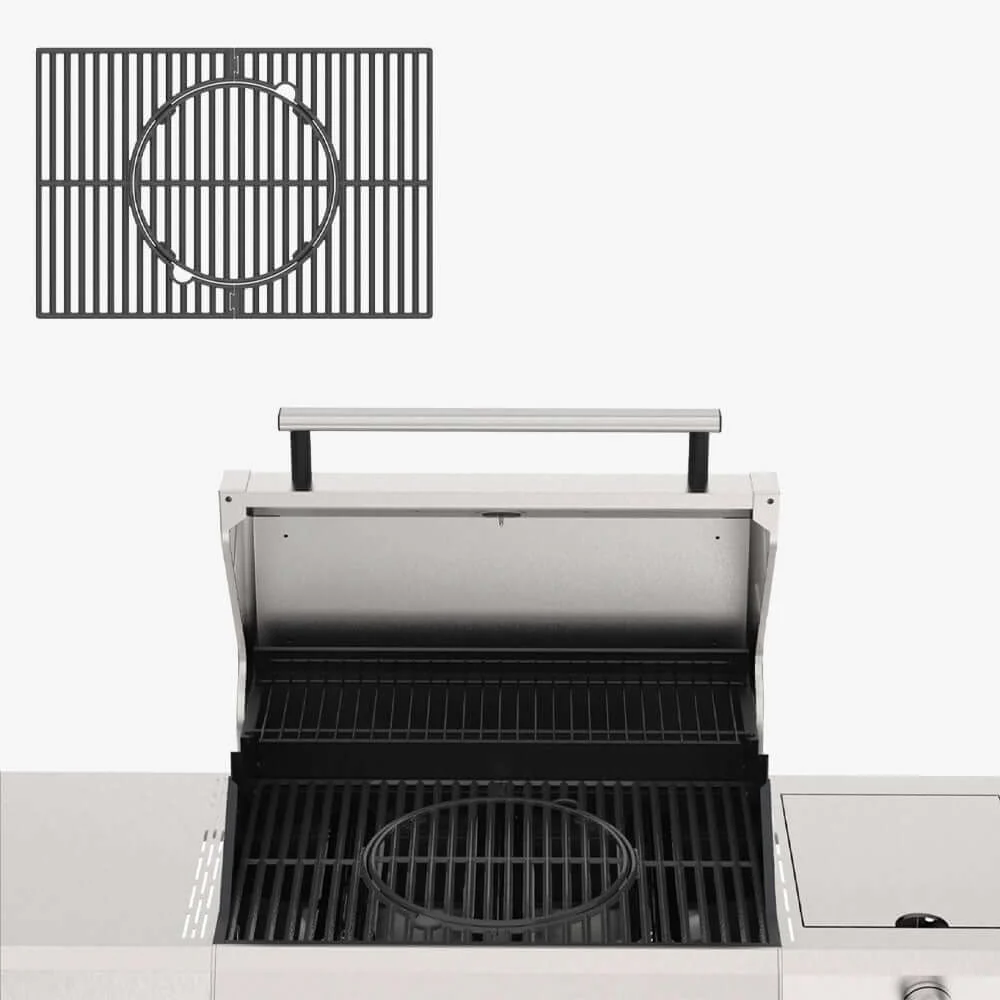 Multifunction Cast Iron Grill Grate for 3-Burner Grill - Image 9